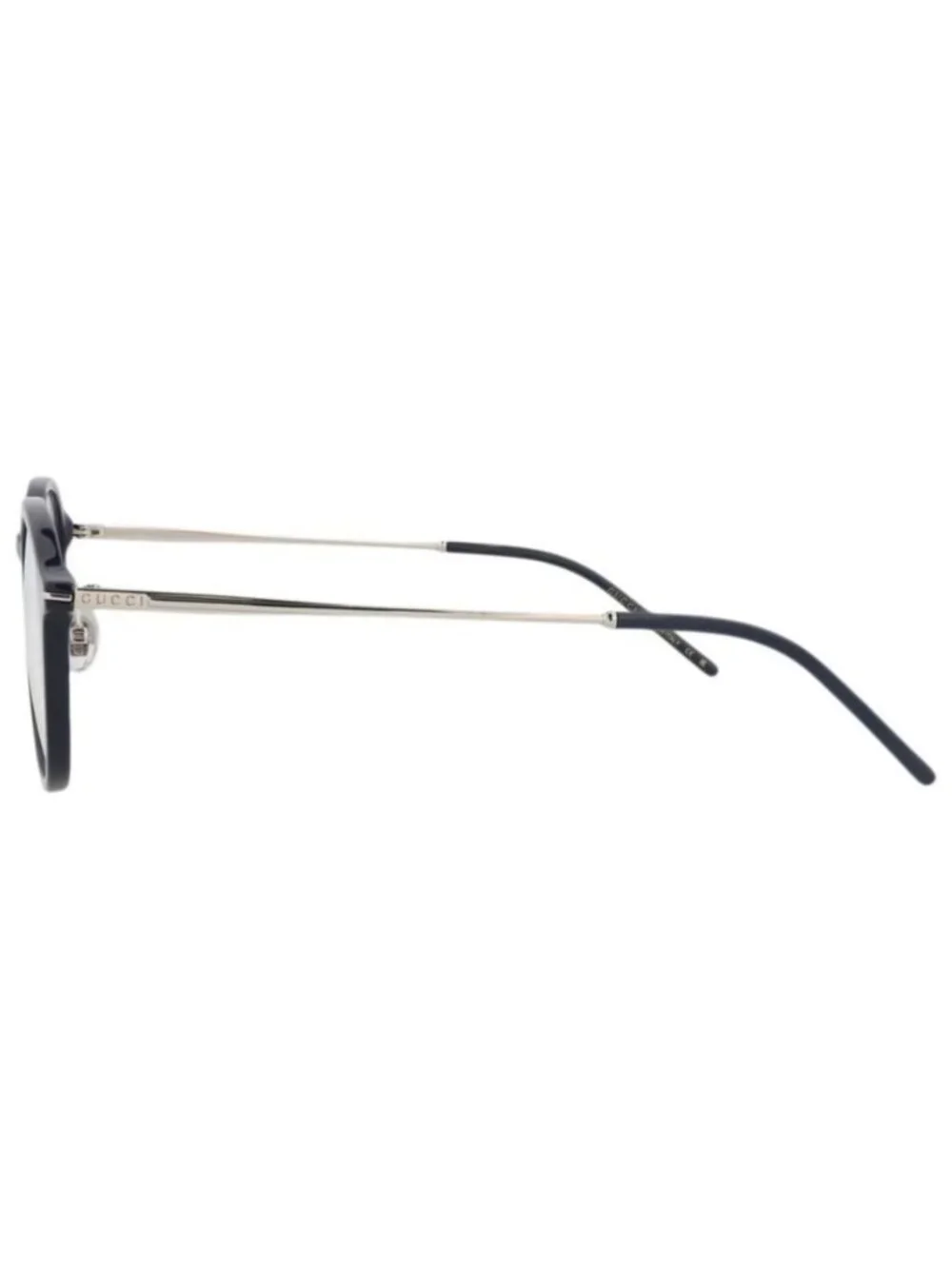 New Gucci Unisex Round/Oval Blue Silver Transparent Fashion Designer Eyeglasses